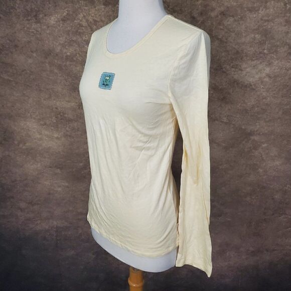 Munki Munki Sleep Top Pajamas Yellow M NWT - Picture 4 of 7